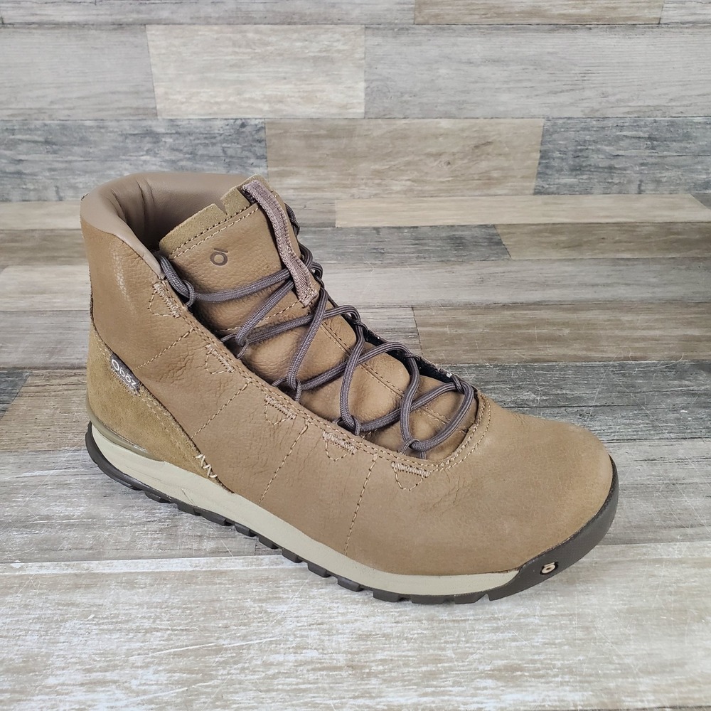 Oboz Hazel Mid Womens Boots Sz 8 Sandhill Leather Lace Up Hiking Ankle Boots‎